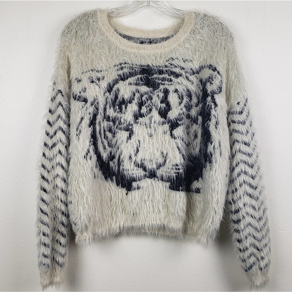 Urban Outfitters Sweaters - ByCorpus | Fuzzy Tiger Sweater, size M